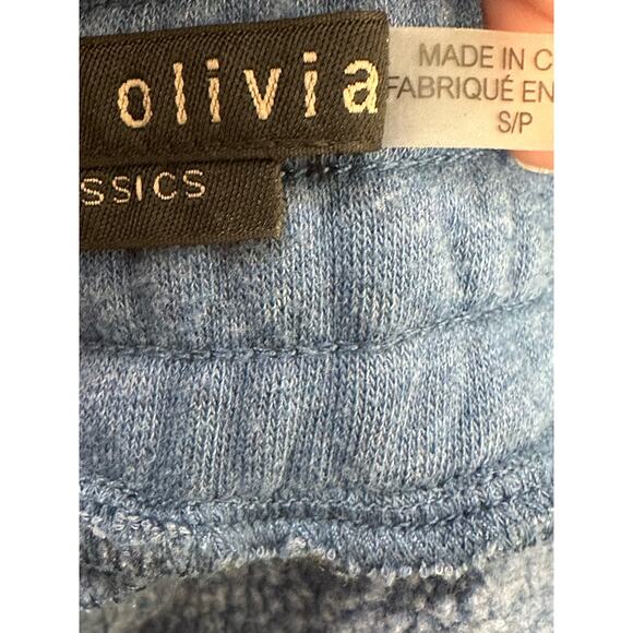 Alice + Olivia NYC chambray blue joggers size Small - Picture 3 of 9